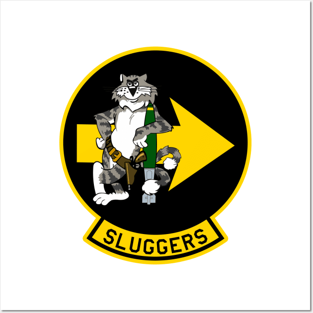 F-14 Tomcat - Sluggers - Yellow Bordered - Clean Style Wall Art by TomcatGypsy